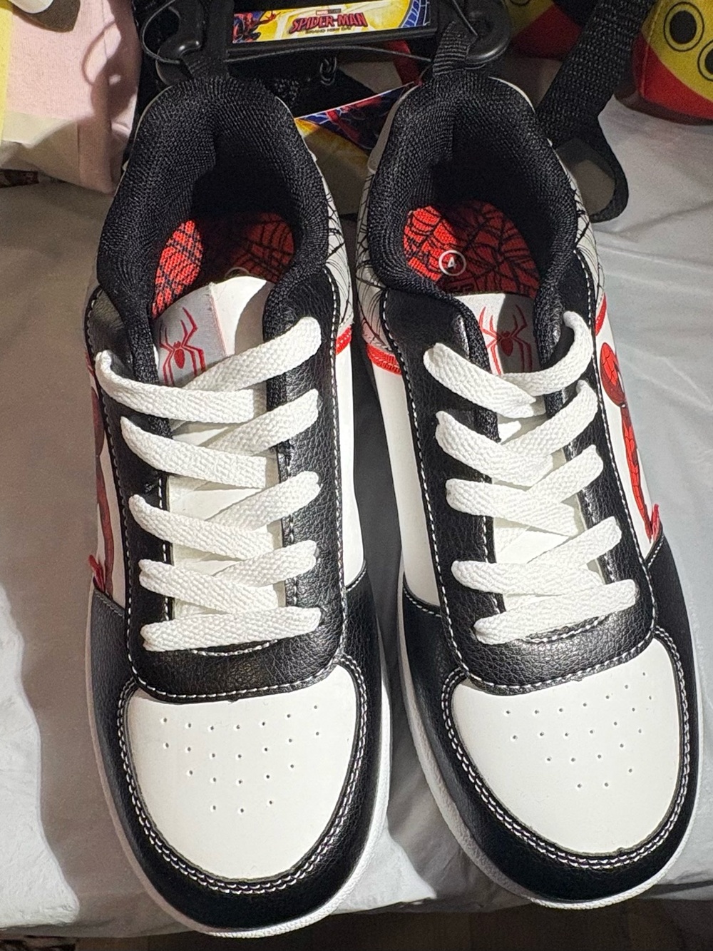 Marvel Black, White & Red Spider-Man Kids Sneakers